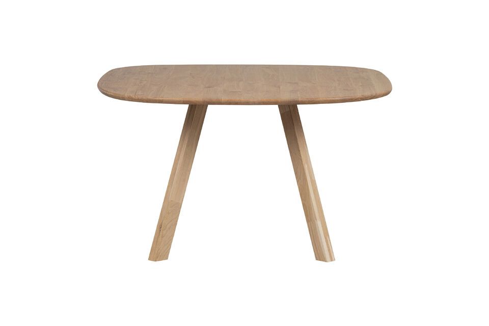 El tablero liso es de madera de roble natural y está totalmente lijado