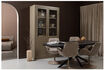 Miniatura Mesa de comedor extensible 180-220x90 cm MDF negro Arros 2