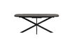 Miniatura Mesa de comedor extensible 180-220x90 cm MDF negro Arros 5