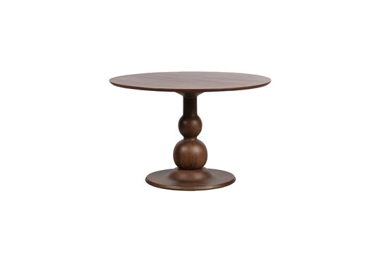Mesa de comedor Ø120 cm madera de mango nogal Blanco Clipped