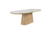 Miniatura Mesa de comedor ovalada 180 cm de roble y piedra sinterizada Almira 4
