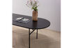 Miniatura Mesa de comedor ovalada 220x90cm Roble negro Arthur 3