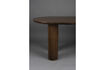 Miniatura Mesa de comedor ovalada de madera de roble marrón Dean 7