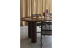Miniatura Mesa de comedor ovalada de madera de roble marrón Dean 5