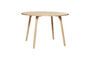 Miniatura Mesa de comedor redonda de chapa de roble claro Clipped