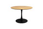 Miniatura Mesa de comedor redonda de madera beige Raku Clipped