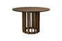 Miniatura Mesa de comedor redonda de madera marrón Barlet Clipped