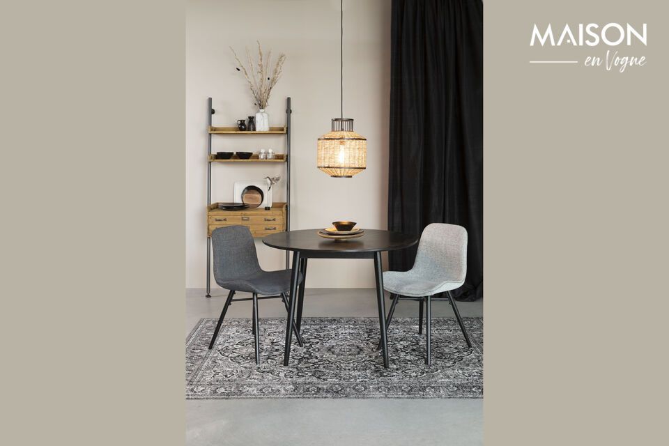 Descubra la elegancia atemporal de nuestra mesa de comedor redonda \