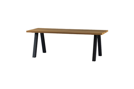 Mesa de jardín 210 cm madera de ayous natural y metal Tablo Clipped