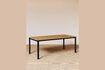 Miniatura Mesa de jardín contemporánea de teca beige 2