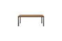 Miniatura Mesa de jardín contemporánea de teca beige Clipped