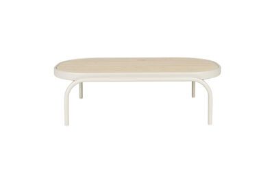Mesa de jardín de aluminio beige Vista