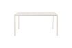 Miniatura Mesa de jardín de aluminio blanco Vondel 1