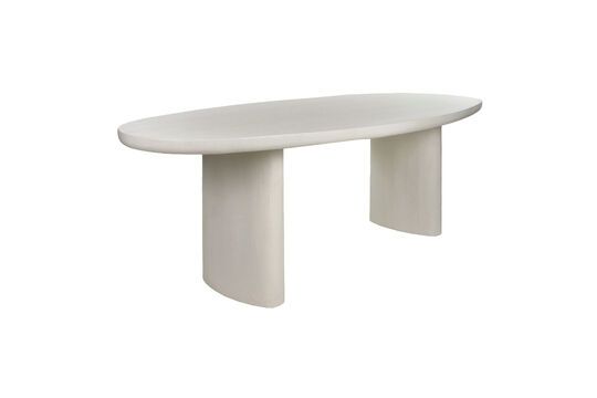 Mesa de yeso blanco Piastro