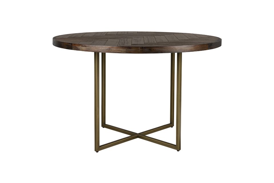 Mesa redonda de madera marrón Class DutchBone