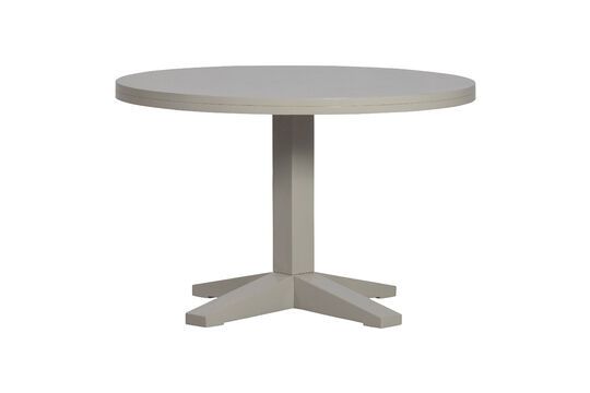 Mesa redonda en madera de mango blanco Deck