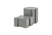 Miniatura Mesas auxiliares set de 2 metal gris Jasmir 1