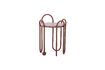Miniatura Mesita auxiliar Ø30xH46 cm de metal rojo Whimsica 1