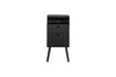 Miniatura Mesita de noche alta madera negra Ozzy 4