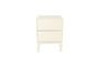 Miniatura Mesita de noche de roble beige June Clipped