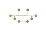 Miniature Metal coat rack Fia Clipped