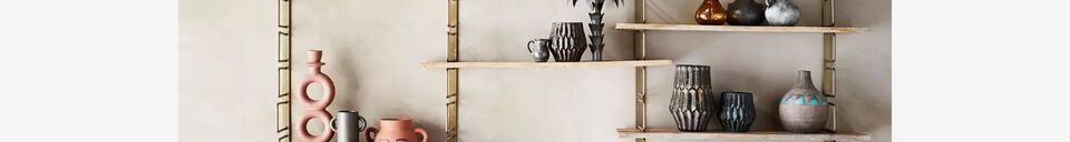 Material Details Metallic wall-mounted shelves Rack