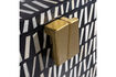 Miniature Meuble de rangement H108 cm manguier noir et blanc Menne 6
