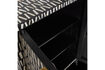 Miniature Meuble de rangement H108 cm manguier noir et blanc Menne 7