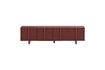 Miniature Meuble TV 200 cm en pin bordeaux Basu 4