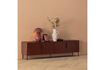 Miniature Meuble TV 200 cm pin rouge bordeaux Gunnar 2