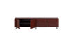 Miniature Meuble TV 200 cm pin rouge bordeaux Gunnar 5