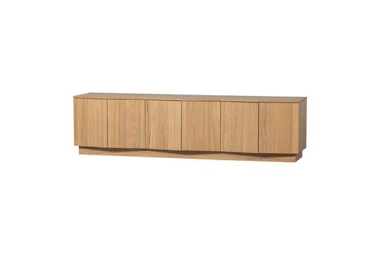 Meuble TV 200 cm Placage de chêne Naturel Zuma