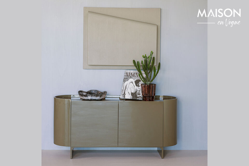 Aspect luxueux MDF avec une finition luxueuse brillante Possibilités de rangement généreuses