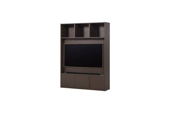 Meuble TV de rangement 160 cm pin brun moyen Meggy Détouré