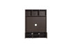 Miniature Meuble TV de rangement 160 cm pin brun moyen Meggy 4