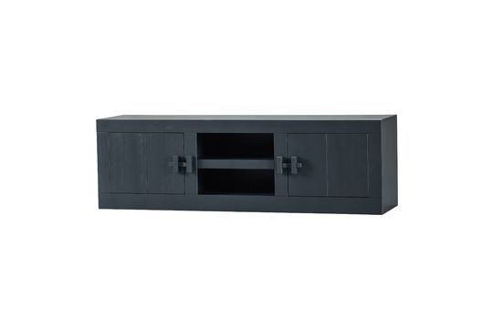 Meuble tv en bois noir Benson