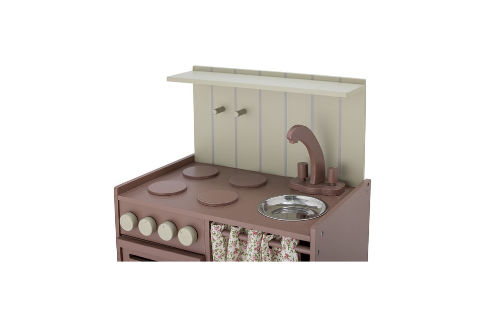 Mini cuisinière pour enfant en MDF marron FSC® Pippi - 9