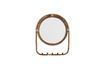 Miniature Miroir 5 crochets en bambou marron Haven 1