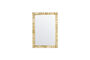 Miniature Miroir 50x70 cm Bois de Manguier et Rotin Miro Détouré
