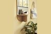 Miniature Miroir avec étagère en bois beige Nomade 2