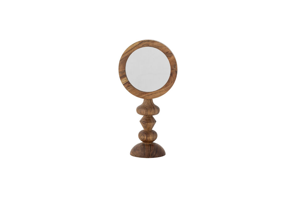 Miroir de table 20x40 cm en acacia marron Malukka Bloomingville