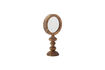 Miniature Miroir de table 20x40 cm en acacia marron Malukka 5