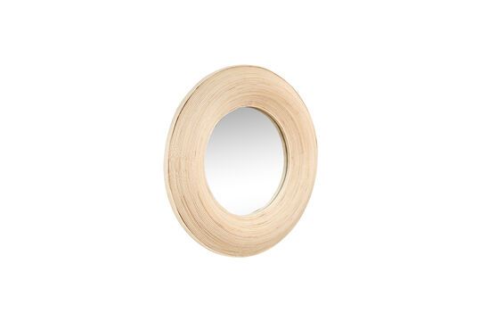 Miroir en bambou clair Blush Détouré