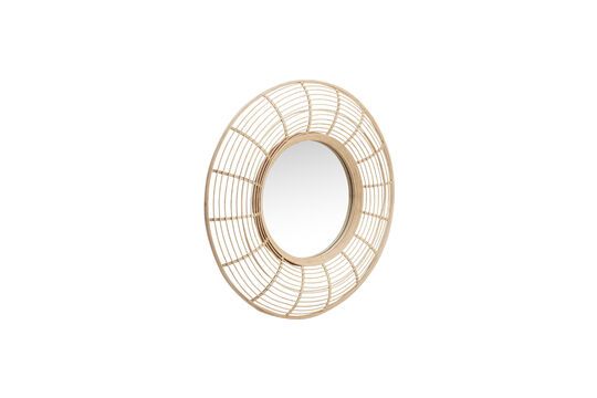 Miroir en bambou clair Charm