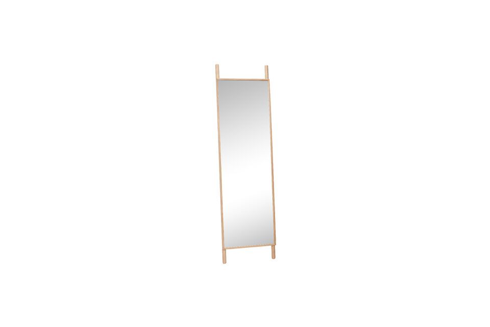 Miroir en bois de chêne clair Lean Hübsch