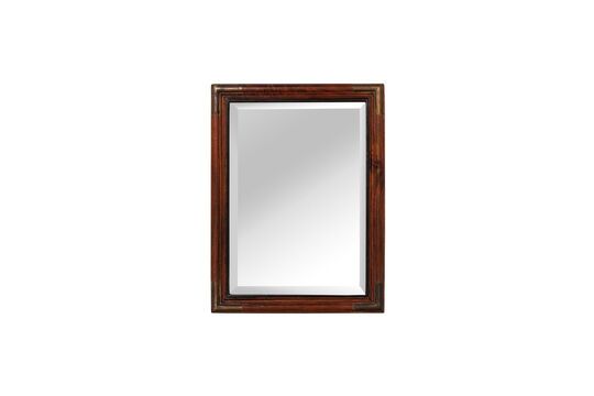 Miroir en bois foncé Laiton