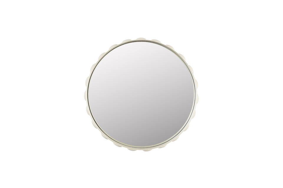 Miroir en fer beige Bubbles Zuiver