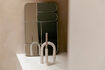 Miniature Miroir en fer beige Glamour 3