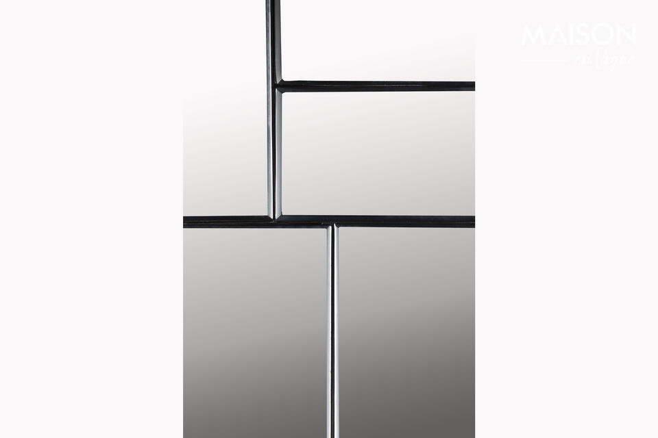 Miroir en fer brun Glamour - 20