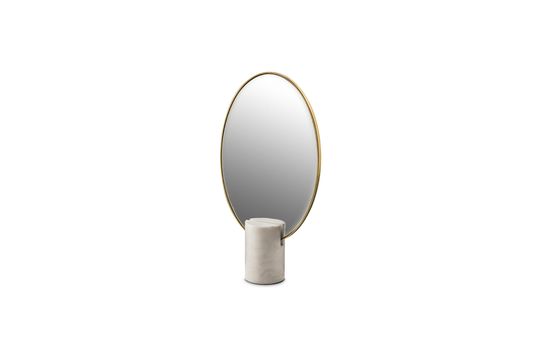 Miroir en marbre blanc Oval  Détouré